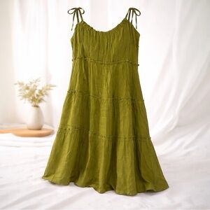 Rhea Costa Green Midi Dress